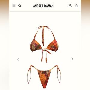 Andrea Iyamah Multicolor Bikini Set-Reversible